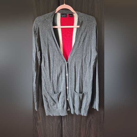 KERSH Union Jack Gray Sweater - Picture 3 of 4